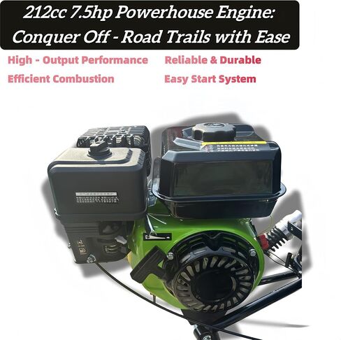 212cc go go kart للبالغين والمراهقين-، 4-Stroke CVT ، 6 '' إطارات على الطرق الوعرة الفرامل قرص هيدروليكي 40+ ميل 600 رطل ، المدى الترفيهي في الهواء الطلق ومسارات الفناء الخلفي (الأحمر) in Saudi Arabia