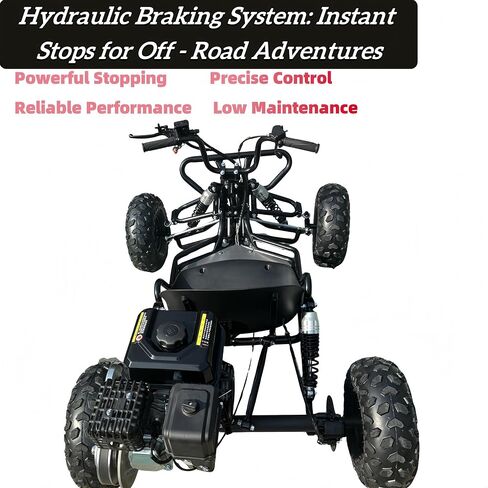 212cc go go kart للبالغين والمراهقين-، 4-Stroke CVT ، 6 '' إطارات على الطرق الوعرة الفرامل قرص هيدروليكي 40+ ميل 600 رطل ، المدى الترفيهي في الهواء الطلق ومسارات الفناء الخلفي (الأحمر) in Saudi Arabia