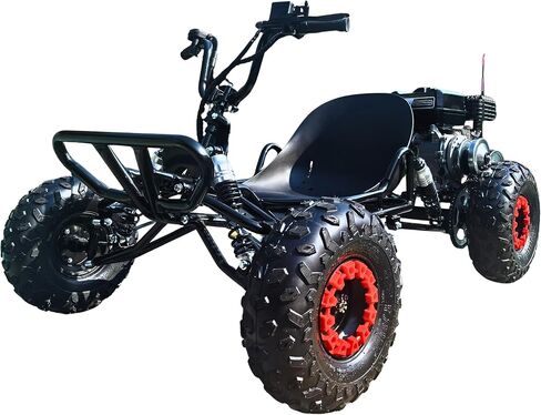 212cc go go kart للبالغين والمراهقين-، 4-Stroke CVT ، 6 '' إطارات على الطرق الوعرة الفرامل قرص هيدروليكي 40+ ميل 600 رطل ، المدى الترفيهي في الهواء الطلق ومسارات الفناء الخلفي (الأحمر) in Saudi Arabia
