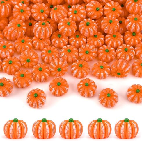 80pcs ميني الاصطناعي اليقطين ، راتنج اليقطين سحر القرع المزيف الحلي الصغيرة لزخارف عيد الشكر الهالوين ديي صنع الحرف in Saudi Arabia