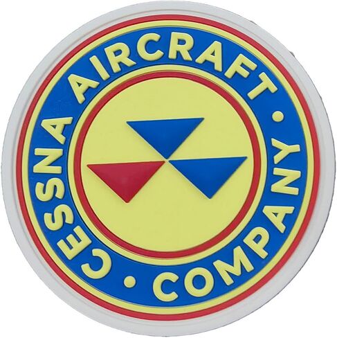 Cessna® Company PVC Shoulder Patch - with Hook and Loop, 3", Officially Licensed in Saudi Arabia