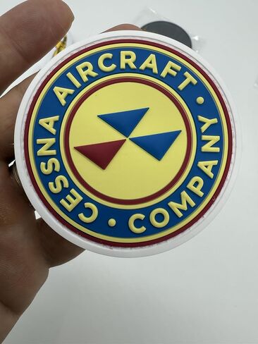 Cessna® Company PVC Shoulder Patch - with Hook and Loop, 3", Officially Licensed in Saudi Arabia