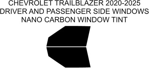 Precut Tint Kit Film Nano Carbon Film for Cheverolet Trailblazer 2020-2025 Driver و Cassenger Windows Computer لتناسب Windows الخاص بك. (20 ٪ جميع) in Kuwait
