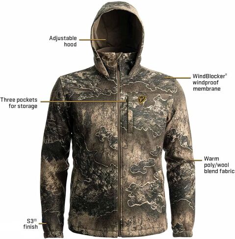 SCENTBLOCKER Scent Blocker Shield Series Wooltex Jacket, Camo Hunting Jacket for Men in Saudi Arabia