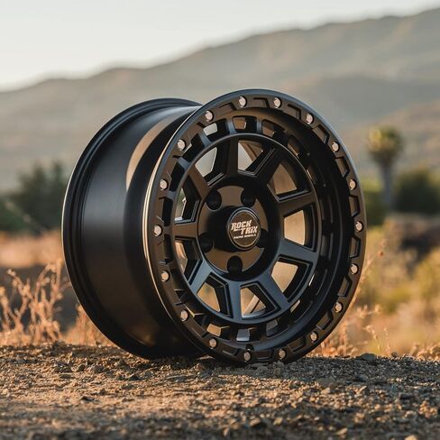 Rocktrix RT114 18 بوصة متوافقة مع Toyota Tundra Land Cruiser Sequoia 18x9 5x150 عجلات (+12 مم إزاحة) تجويف 110 مم ، عجلات سوداء ، متوافقة أيضًا مع لكزس LX570 in Kuwait