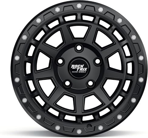 Rocktrix RT114 18 بوصة متوافقة مع Toyota Tundra Land Cruiser Sequoia 18x9 5x150 عجلات (+12 مم إزاحة) تجويف 110 مم ، عجلات سوداء ، متوافقة أيضًا مع لكزس LX570 in Kuwait