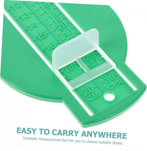1Pc Shoe Measuring Tool Foot Measuring Device for Accurate Foot Gauge Green for Finding Shoe in Saudi Arabia