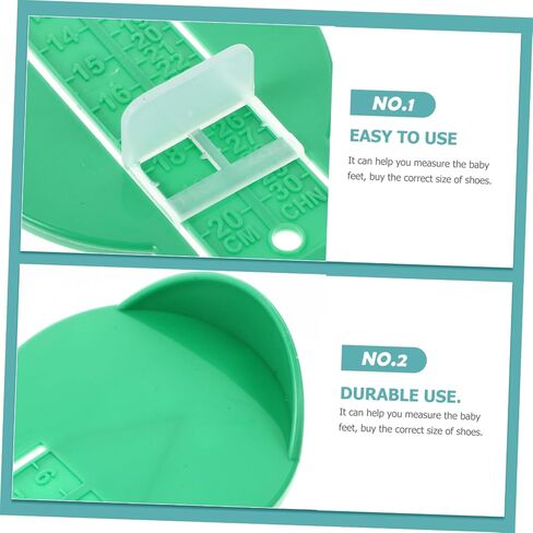 1Pc Shoe Measuring Tool Foot Measuring Device for Accurate Foot Gauge Green for Finding Shoe in Saudi Arabia