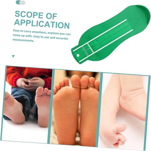 1Pc Shoe Measuring Tool Foot Measuring Device for Accurate Foot Gauge Green for Finding Shoe in Saudi Arabia