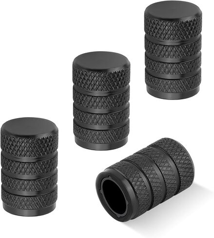 4pcs Car Car Tyre Valve Caps ، قبعات جذع لصمام الإطارات من ألومنيوم مع غلاف واقعي داخلي للحفاظ in Saudi Arabia