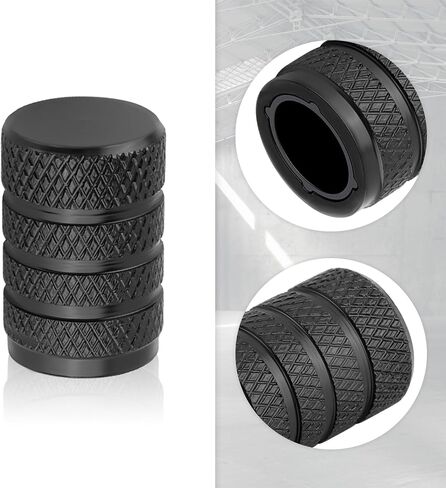 4pcs Car Car Tyre Valve Caps ، قبعات جذع لصمام الإطارات من ألومنيوم مع غلاف واقعي داخلي للحفاظ in Saudi Arabia