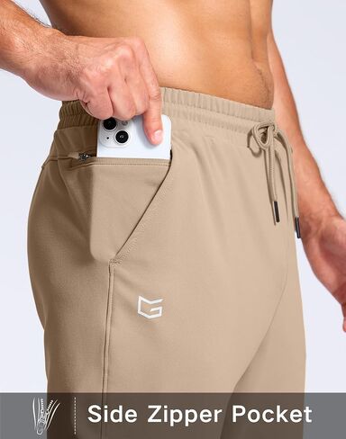 G Gradual Men's Fleece Lined Pants with Zipper Pocket Winter Warm Athletic Joggers Sweatpants for Men Workout Running Gym in Saudi Arabia