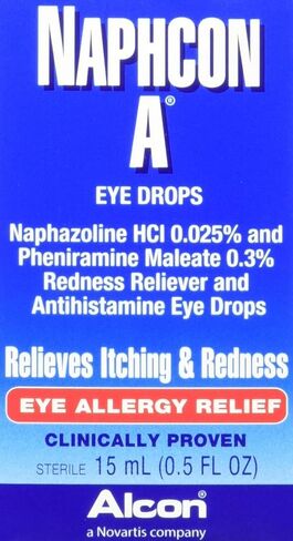 قطرات العين الإغاثة من Alcon Naphcon-A ، زجاجات 0.5 أونصة (حزمة 2) in Kuwait