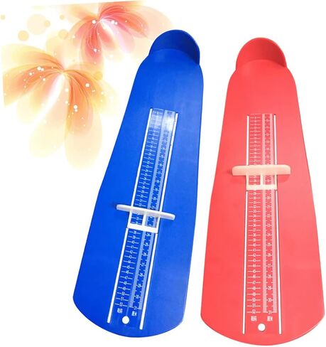 Gatuida 1Set Foot Measuring Device Shoe Ruler for Accurate Foot and Measurement for Adults Shoe Buying Red Blue in Saudi Arabia