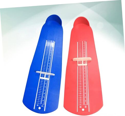 Gatuida 1Set Foot Measuring Device Shoe Ruler for Accurate Foot and Measurement for Adults Shoe Buying Red Blue in Saudi Arabia