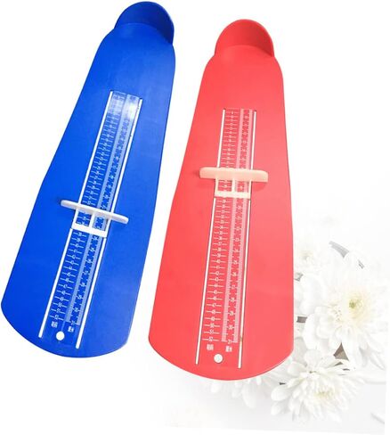 Gatuida 1Set Foot Measuring Device Shoe Ruler for Accurate Foot and Measurement for Adults Shoe Buying Red Blue in Saudi Arabia
