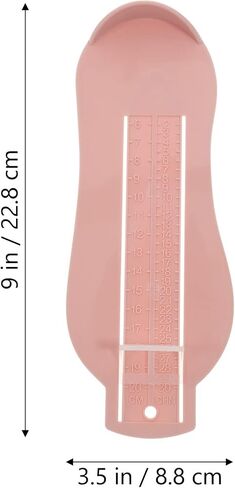Foot Measuring Device Plain Pink Foot Gauge Tool for Shoe Measurement Accurate Foot Measurement for Boys for Online Shoe Shopping in Saudi Arabia