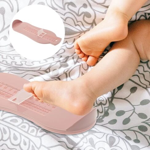 Foot Measuring Device Plain Pink Foot Gauge Tool for Shoe Measurement Accurate Foot Measurement for Boys for Online Shoe Shopping in Saudi Arabia