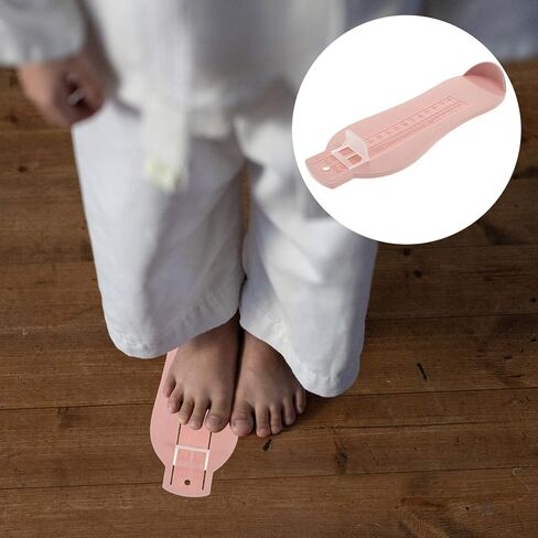 Foot Measuring Device Plain Pink Foot Gauge Tool for Shoe Measurement Accurate Foot Measurement for Boys for Online Shoe Shopping in Saudi Arabia