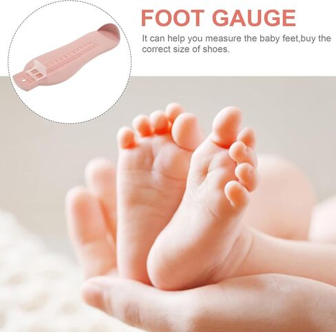 Foot Measuring Device Plain Pink Foot Gauge Tool for Shoe Measurement Accurate Foot Measurement for Boys for Online Shoe Shopping in Saudi Arabia