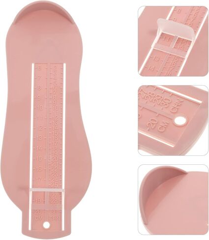 Foot Measuring Device Plain Pink Foot Gauge Tool for Shoe Measurement Accurate Foot Measurement for Boys for Online Shoe Shopping in Saudi Arabia