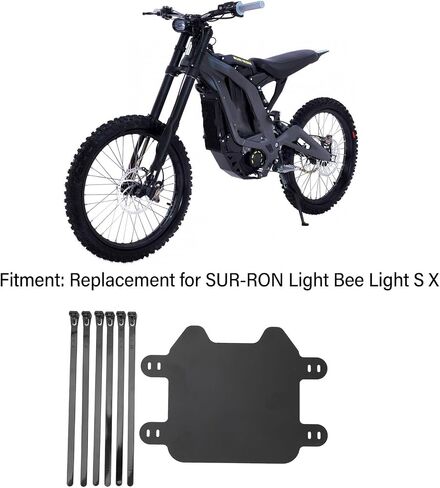 Front License Plate, ABS Ebike Dirt Bike Number Plate, Replacement Front Plate for Ebike Frames for Sur Ron Light Bee Light S/X in Saudi Arabia