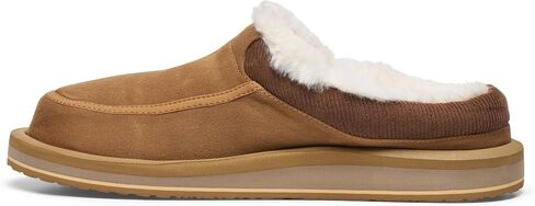 Sanuk Mens Donny Slippers | نعل الراحة المدمجة | مريح من النعال المبطنة بالمنزل in Saudi Arabia