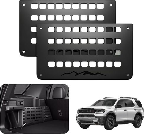 2 PECS Metal Molle Storage Trunk منظم لعام 2026 Honda Passport ، Molle Trunk Mounting Plant Partition ، 08Z03-3BM-100 ، Black in Saudi Arabia