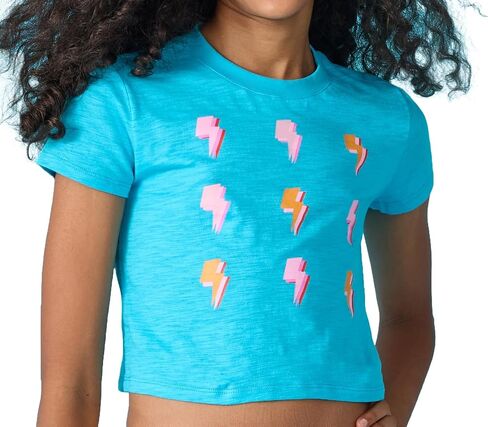 Iscream Big Girls 'Basics Short Sleeve Round Box Boxy Cut Thirt - Go Go Girl! مجموعة in Saudi Arabia