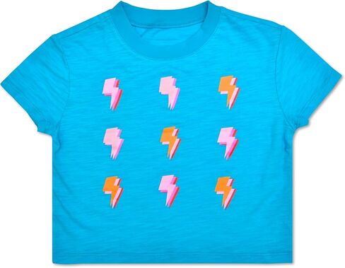 Iscream Big Girls 'Basics Short Sleeve Round Box Boxy Cut Thirt - Go Go Girl! مجموعة in Saudi Arabia