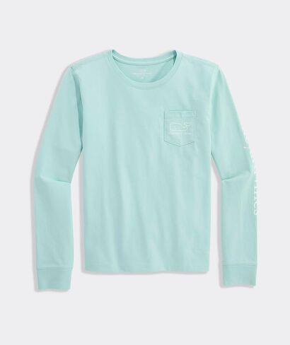 تي شيرت جيب بأكمام طويلة للفتيات من Vineyard Vines in Kuwait
