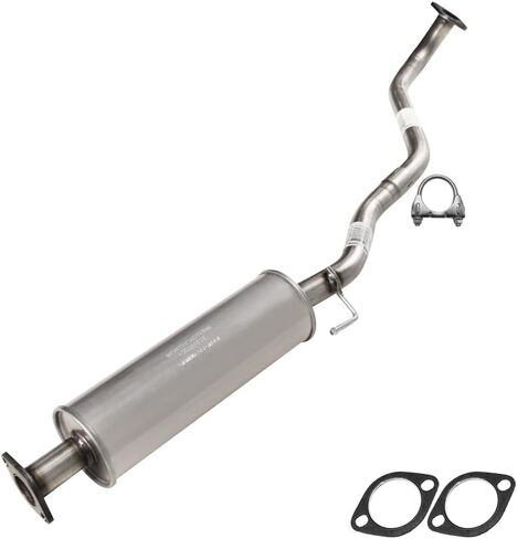 Northeastern Exhaust | Stainless Steel Exhaust Resonator Assembly Compatible for Kia Soul 2010-2011 2.0L | Free Gaskets and Clamp Included | Automotive Replacement Part in Saudi Arabia