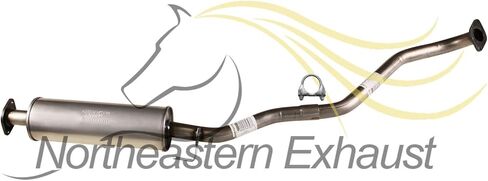 Northeastern Exhaust | Stainless Steel Exhaust Resonator Assembly Compatible for Kia Soul 2010-2011 2.0L | Free Gaskets and Clamp Included | Automotive Replacement Part in Saudi Arabia