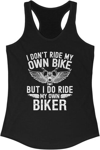راكب الدراجة النارية Quote Racerback Tank ، مثالي لمحبي الدراجات النارية ، هدية لصديقات راكب الدراجة النارية ، ارتداء الصيف غير الرسمي ، ملابس ركوب ممتعة in Saudi Arabia