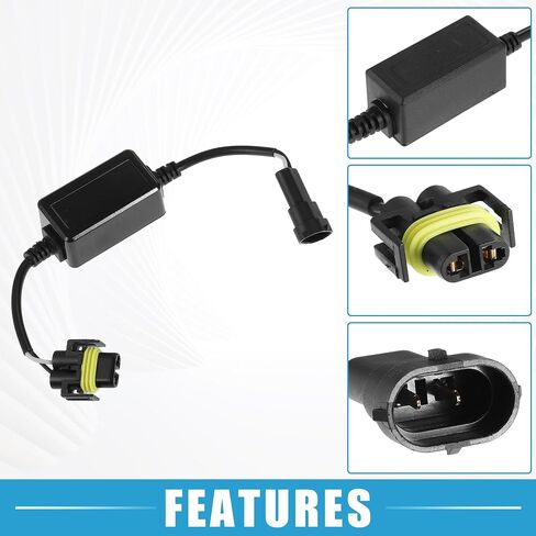 LED CAR CAR CANBUS DECODER H11 H9 H8 880 ERRR ERROR FREE BREANGE RESODER RESEDER PLACKENT ANTI FLUCKER ROASTOR BLAST BLACK (مجموعة من 2) in Saudi Arabia
