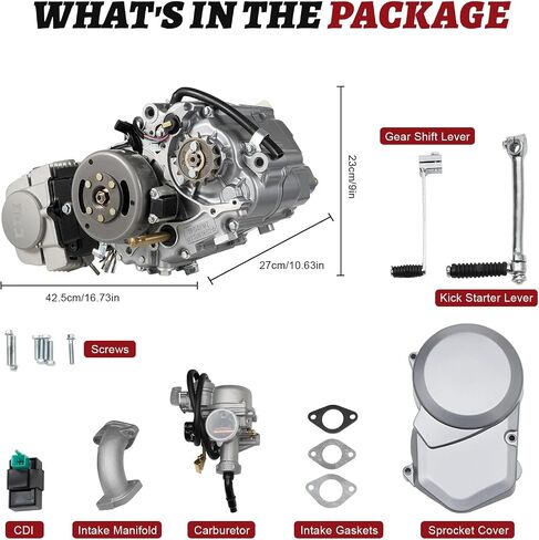 VIPLAT Engine Motor 4 Stroke 125CC - High Performance Start Engine Pit Dirt Bike Motor for for Honda CRF50 CRF70 XR50 XR70 Z50 Z50R CT7 in Saudi Arabia