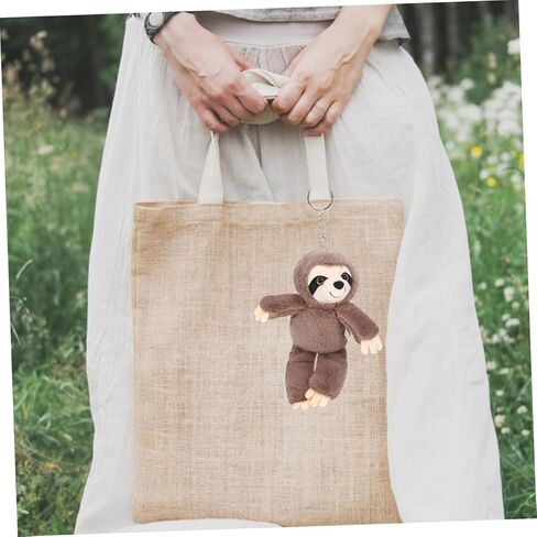 Kisangel 2PCS Plush Sloth Keychain محشو بسلسلة مفاتيح الحيوانات للمراهقين سحر حقيبة الظهر للفتيات in Kuwait