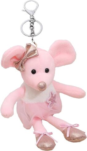 Plush Keychain Animal Mouse Rat Key Chains for Backpack Ornaments Bag Pendants in Saudi Arabia