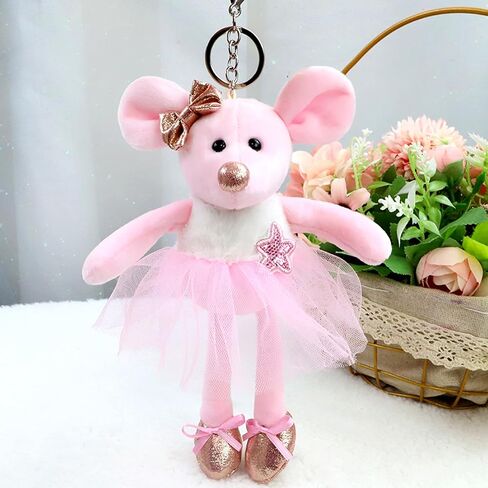 Plush Keychain Animal Mouse Rat Key Chains for Backpack Ornaments Bag Pendants in Saudi Arabia