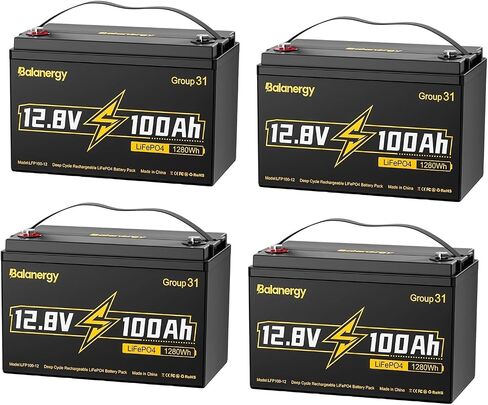 12V 100AH ​​LIFEPO4 Lithium Battery 2 Pack ، 12 Volt Lithium Batteries Group 31 Protect Recovery Low-Temp Brusined 100a BMS ، ما يصل إلى 15000 دورة عميقة ، بطارية 1280WH قابلة لإعادة الشحن in Saudi Arabia