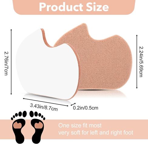 8 Pairs Dancers Pads for Feet Adhesive Sesamoiditis Pads Pain Relief Felt Forefoot Cushion Self-Adhesive Foot Cushion for Men Women in Saudi Arabia