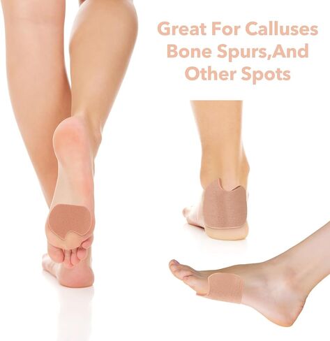 8 Pairs Dancers Pads for Feet Adhesive Sesamoiditis Pads Pain Relief Felt Forefoot Cushion Self-Adhesive Foot Cushion for Men Women in Saudi Arabia