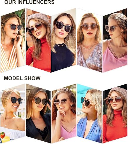 SOJOS Classic Trendy Round Sunglasses Womens Mens Oversized Large Shades UV400 Vacation Sunnies SJ2068 in Saudi Arabia