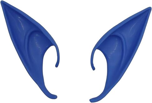 Halloween Fairy Pixie Elf Earrings Silicone Cool Ear Clip Without Ear Holes Soft Pointed Goblin Ear-cuffs for Women Jewelry in Saudi Arabia
