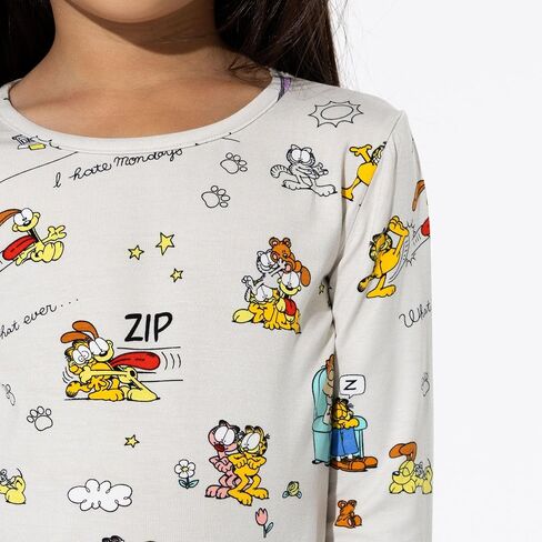 Bellabu Bear Garfield Rayon من بيجامات الخيزران من قطعتين للبنين والبنات in Saudi Arabia