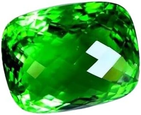 طبيعية 122 CT وسادة Peridot Green Cutsteston معتمدة من الأحجار الكريمة السائبة لصنع المجوهرات in Saudi Arabia