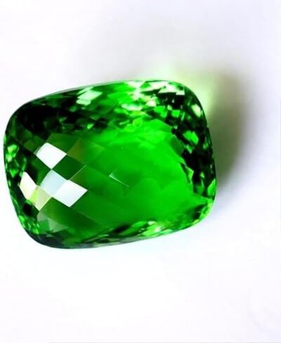 طبيعية 122 CT وسادة Peridot Green Cutsteston معتمدة من الأحجار الكريمة السائبة لصنع المجوهرات in Saudi Arabia