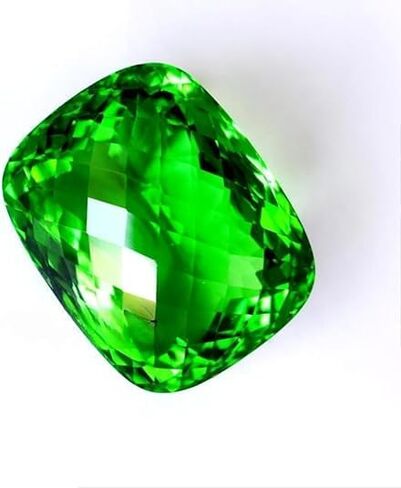 طبيعية 122 CT وسادة Peridot Green Cutsteston معتمدة من الأحجار الكريمة السائبة لصنع المجوهرات in Saudi Arabia