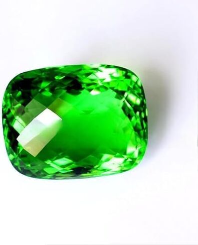 طبيعية 122 CT وسادة Peridot Green Cutsteston معتمدة من الأحجار الكريمة السائبة لصنع المجوهرات in Saudi Arabia