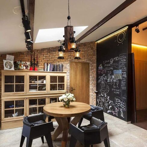 Lnptal Rustic Wood Beam Beam الثريا ، مصباح معلق صناعي مزرعة مزرعة من 4 خلاف مع ظلال فانوس ، لاعبة سقف خشبي عتيقة لغرفة الطعام ، جزيرة المطبخ ، البار in Saudi Arabia